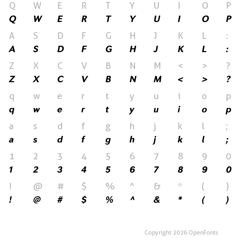 Character Map of SecondaSoft-HeavyIt ?