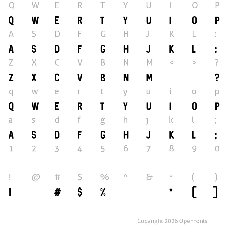 Character Map of Sequel Regular