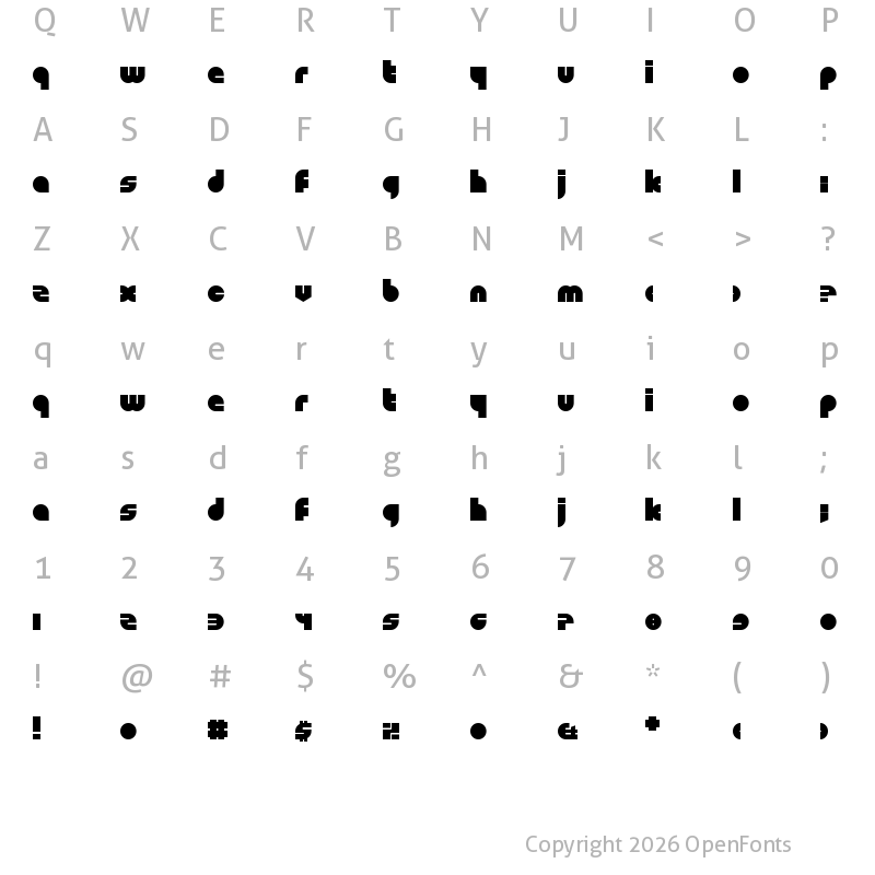Character Map of Shapeshifters Regular