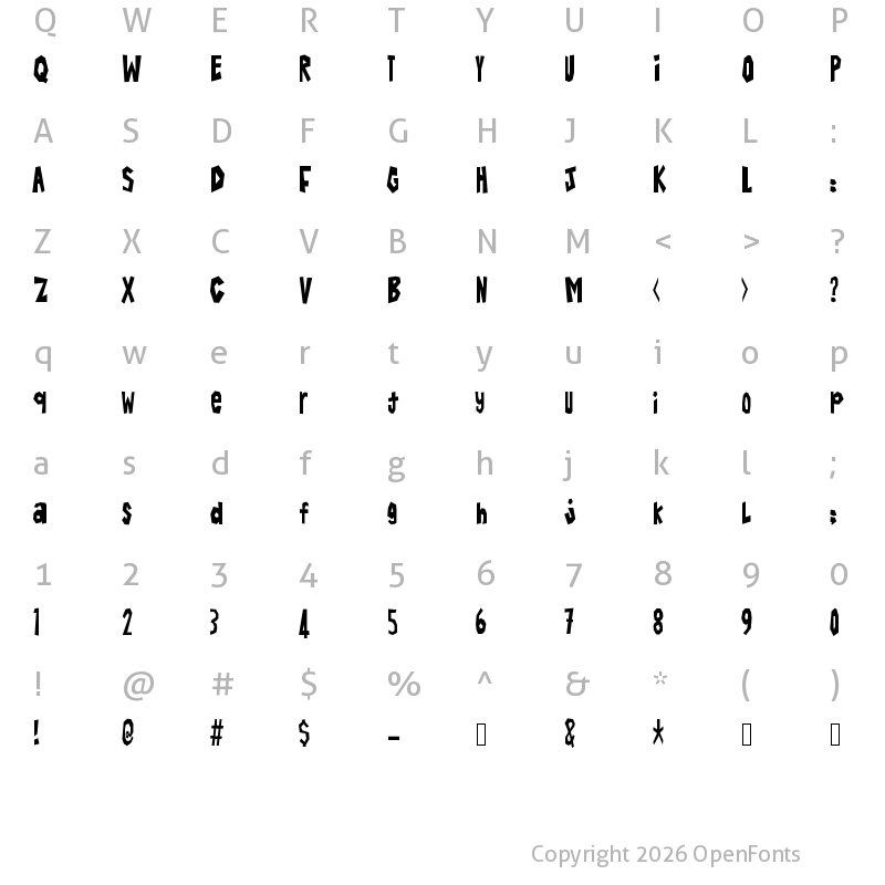 Character Map of Simpang Berliku Regular