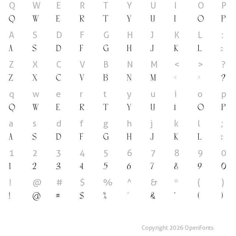 Character Map of SIMPLE CANDY Regular