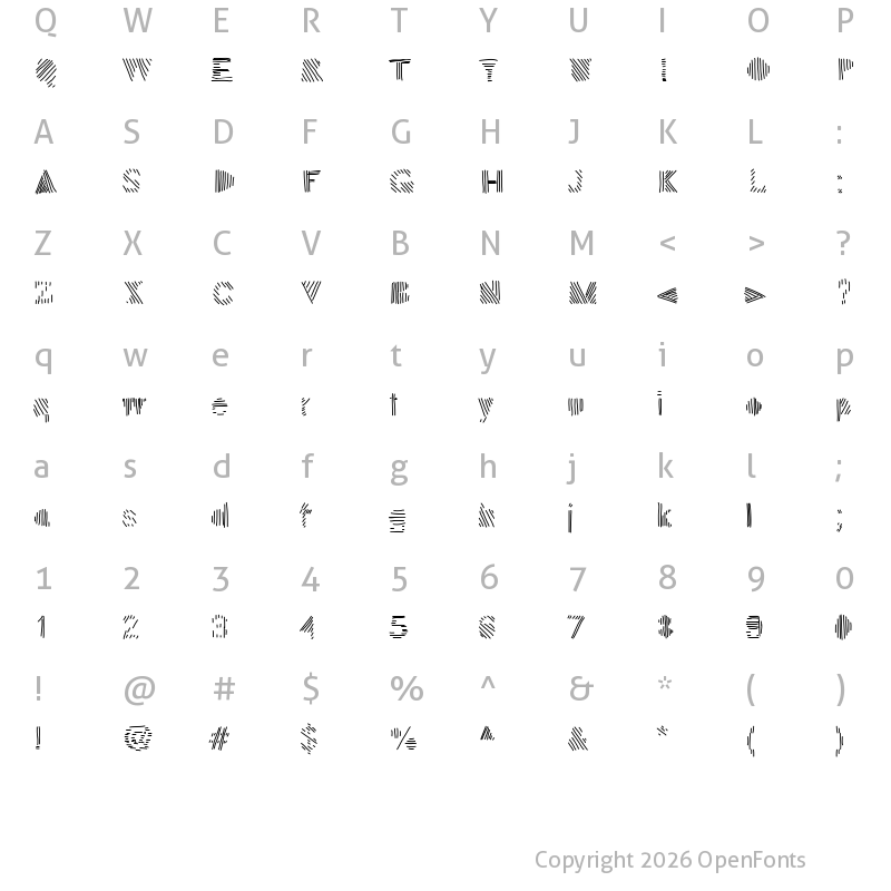 Character Map of Sion Medium
