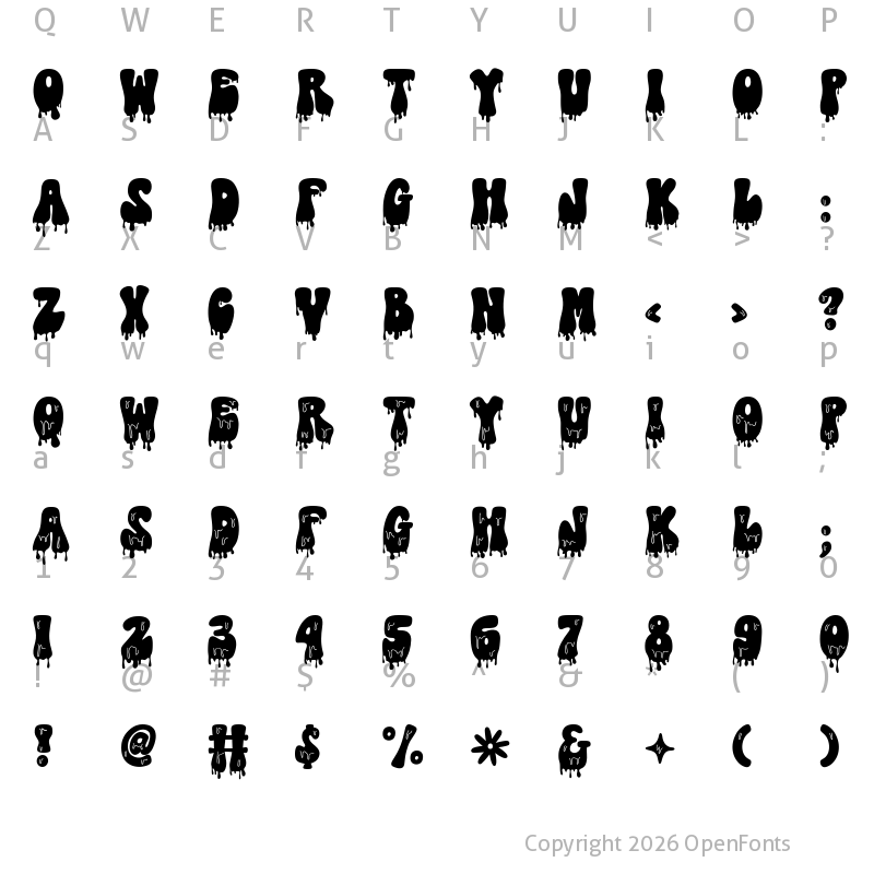 Character Map of Slime Vibes DEMO DEMO