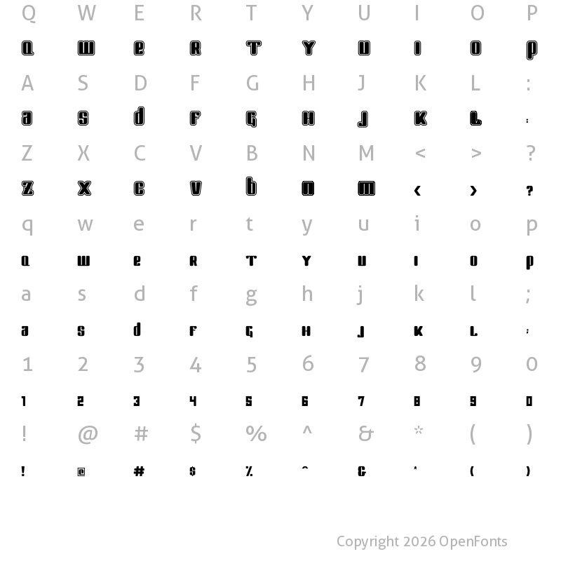 Character Map of smart kid Regular
