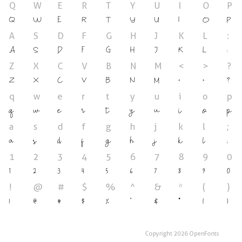 Character Map of Smart Satriyoe Regular