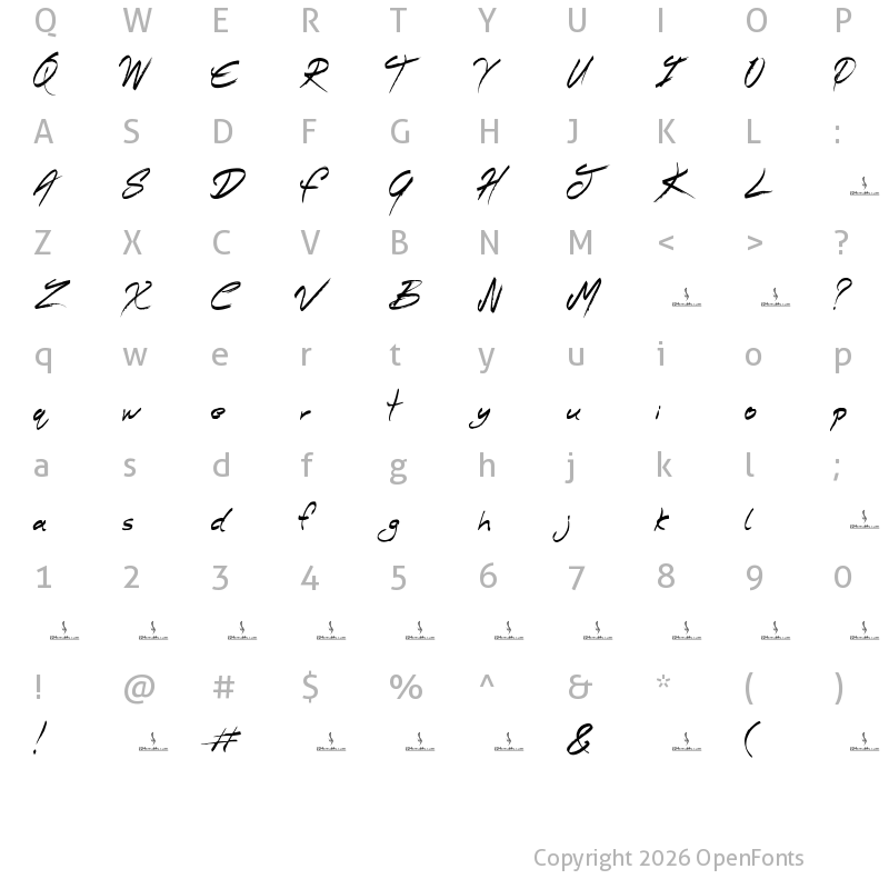 Character Map of Smokey Follows Regular