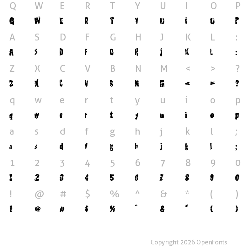 Character Map of Social Crisis Regular