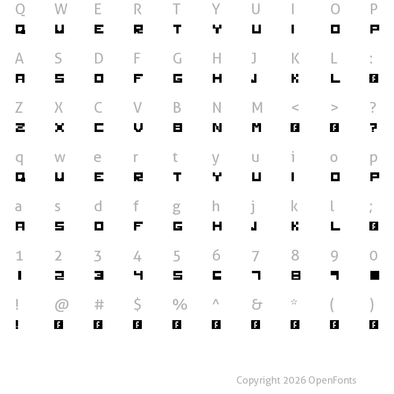 Character Map of Solid Regular