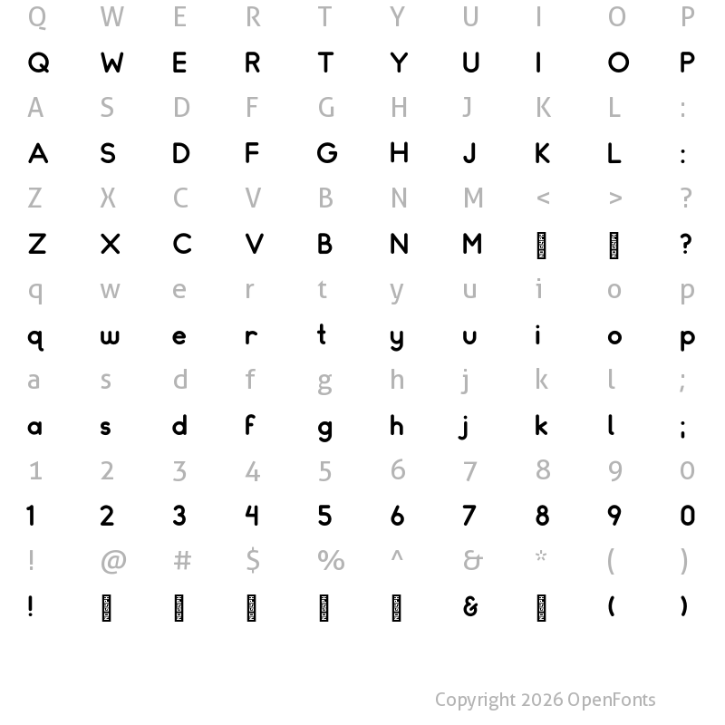 Character Map of Somatic Rounded