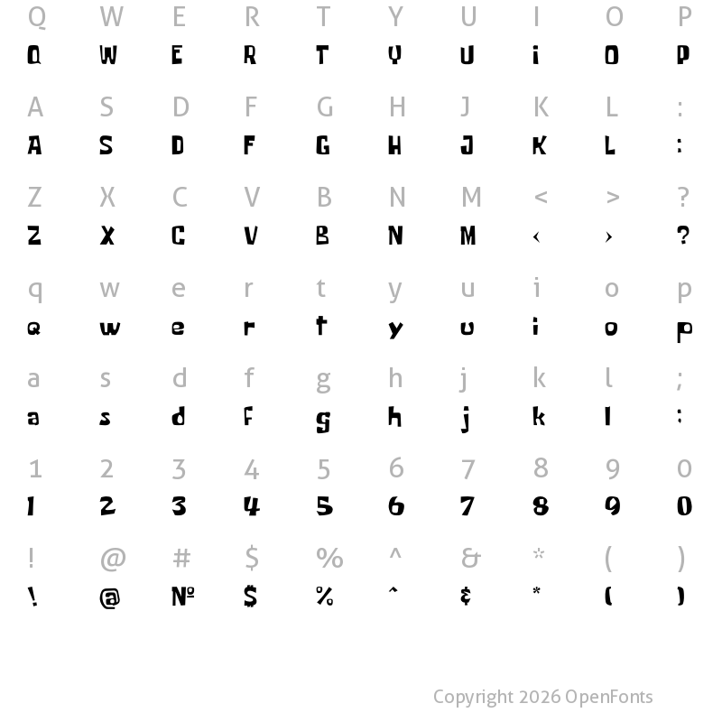 Character Map of Some Time Later Regular