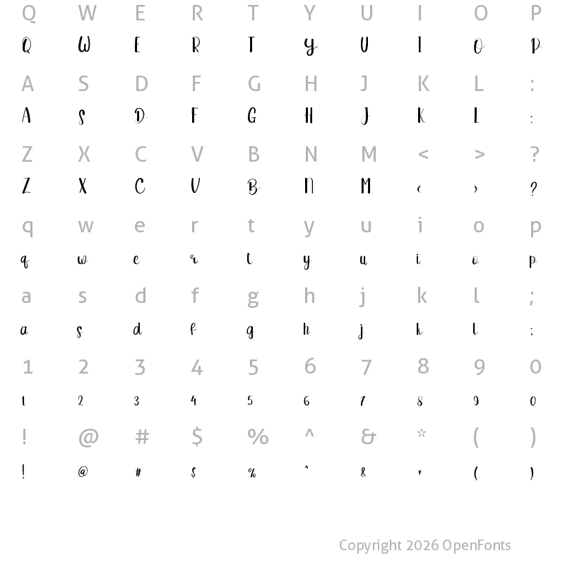 Character Map of Someone Loving Regular