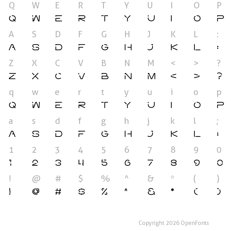 Character Map of Space Grinches Regular