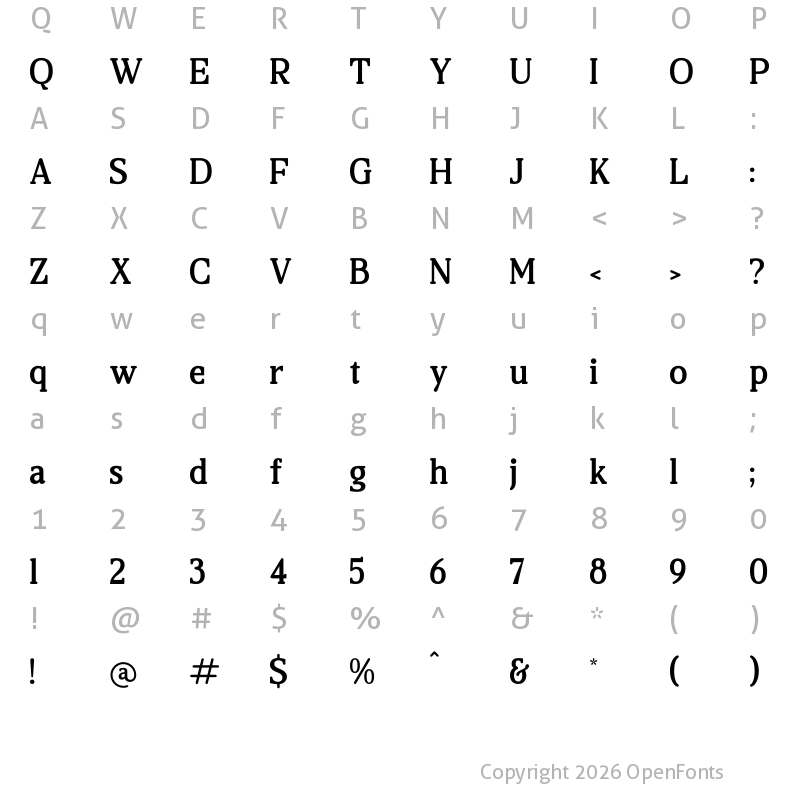 Character Map of Sparks Meganik Regular