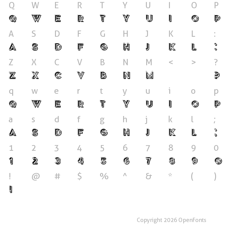 Character Map of Speaker Regular