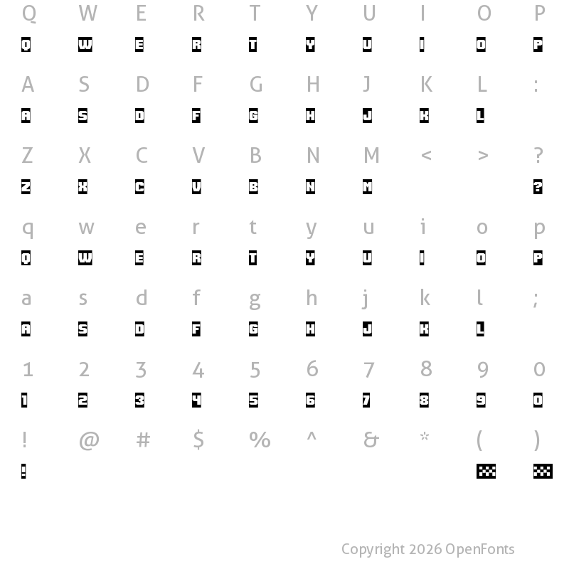 Character Map of Speed Racing Negative