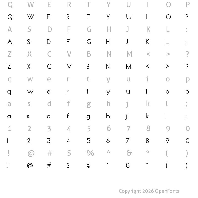 Character Map of Spyroclassic Regular