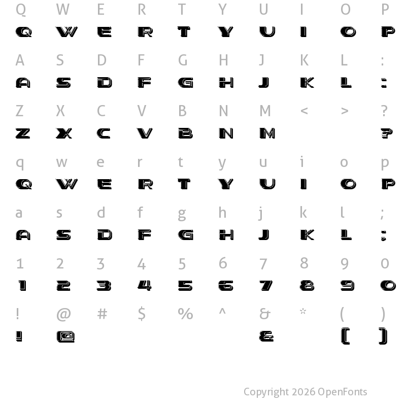 Character Map of Stage Regular