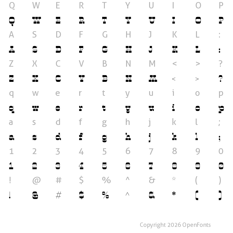 Character Map of Steam Base