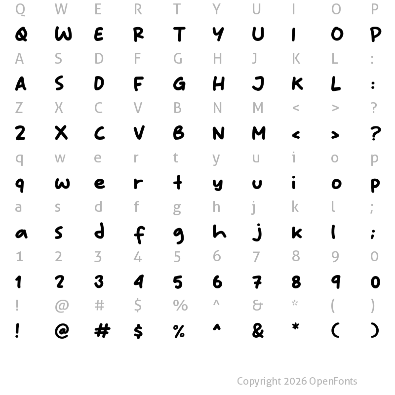 Character Map of Stop Bullying Regular