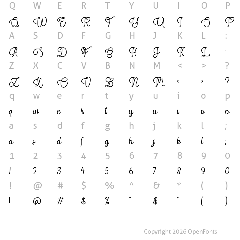 Character Map of Stringlabs Regular