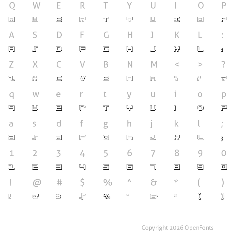 Character Map of Stuntman Shadow Shadow