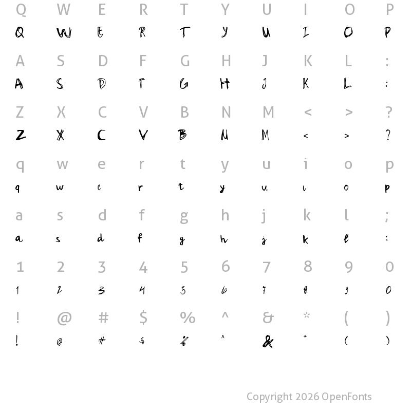 Character Map of Sudsier Regular