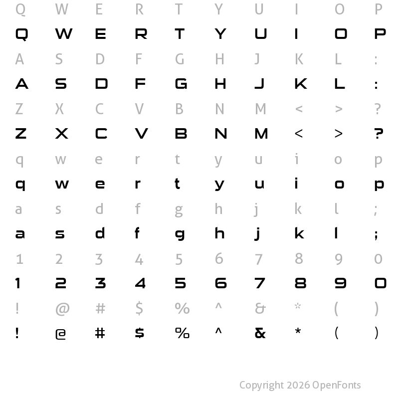 Character Map of Sui Generis Regular