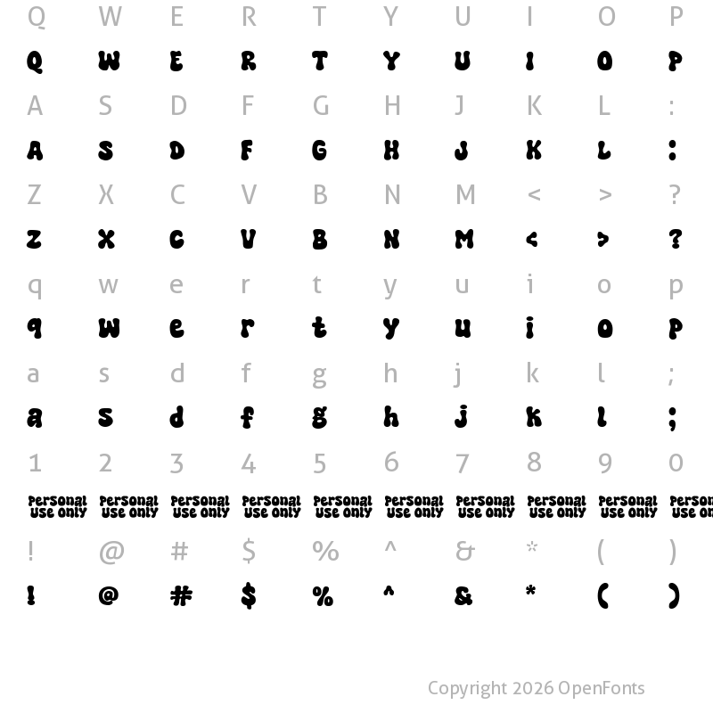Character Map of Super Cool Regular