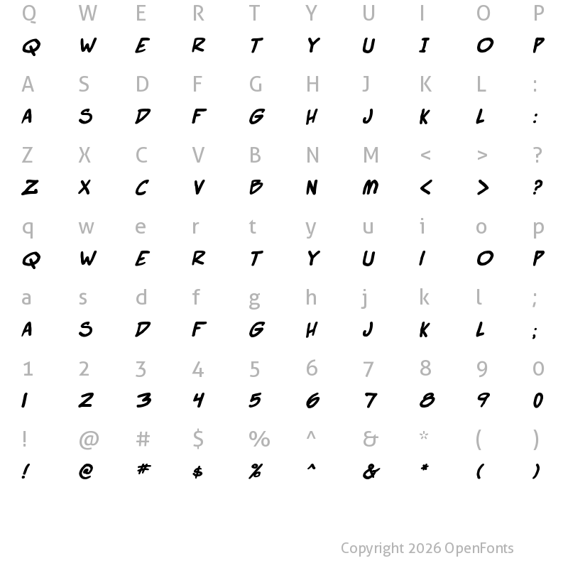 Character Map of Super Webcomic Bros. Bold