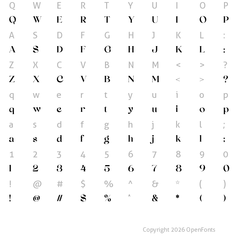 Character Map of Svetze Extra Bold