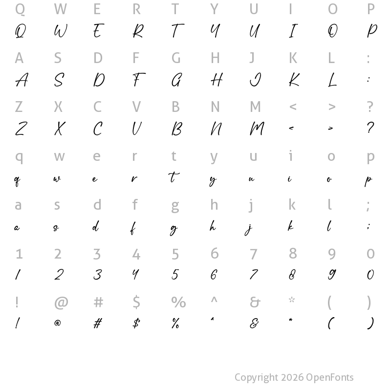 Character Map of Sweet Romance Regular