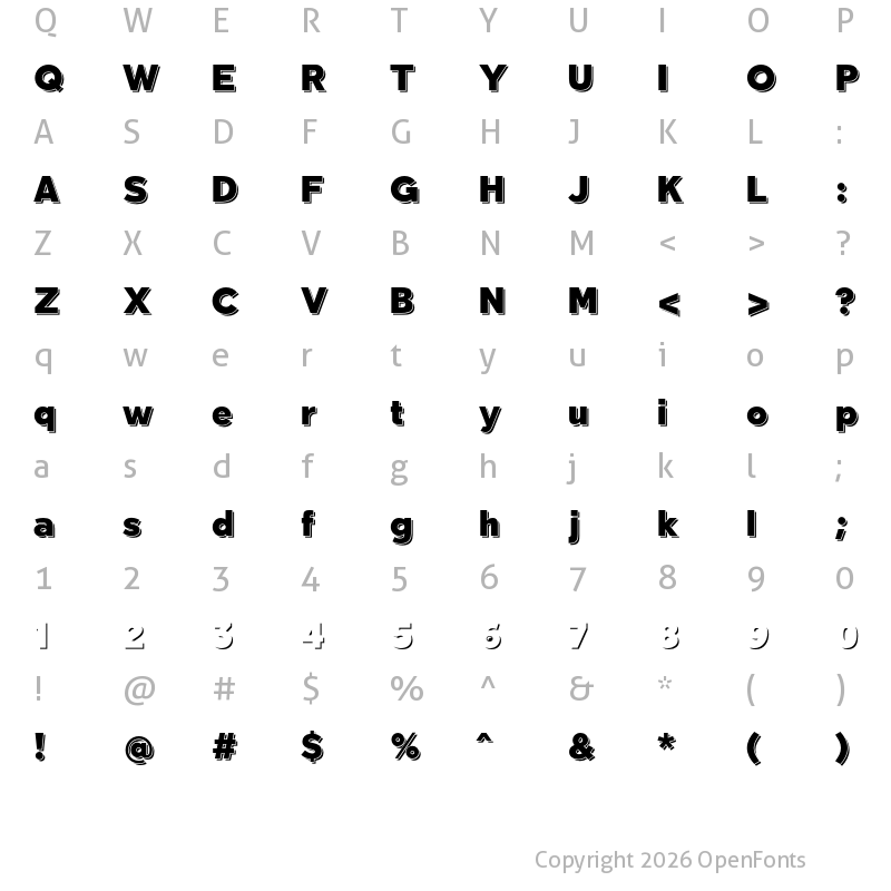 Character Map of Tabarra Shadow Black