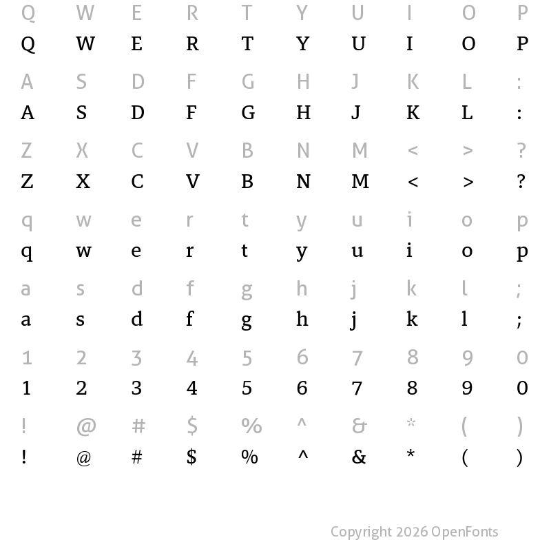 Character Map of Tangent-Medium ?