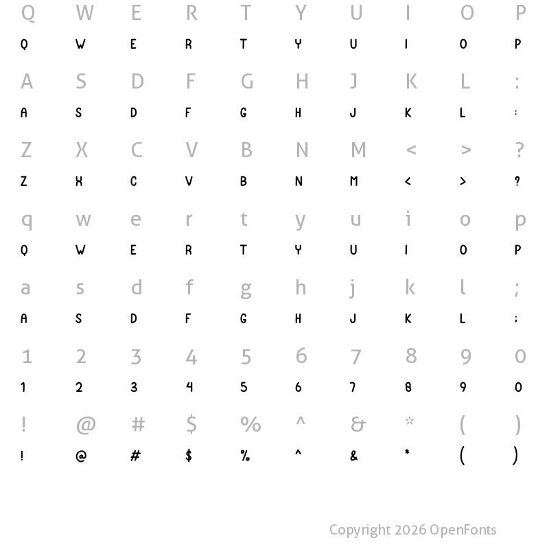 Character Map of Teachers Students Regular