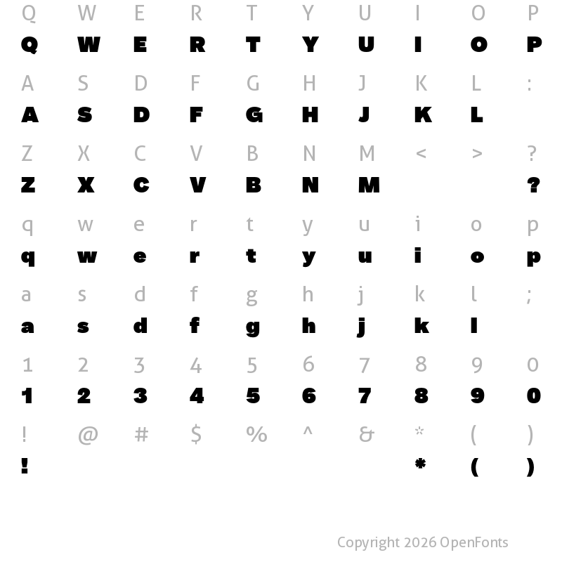 Character Map of Telka TRIAL Super TRIAL