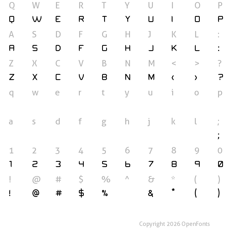 Character Map of Tescaro Normal
