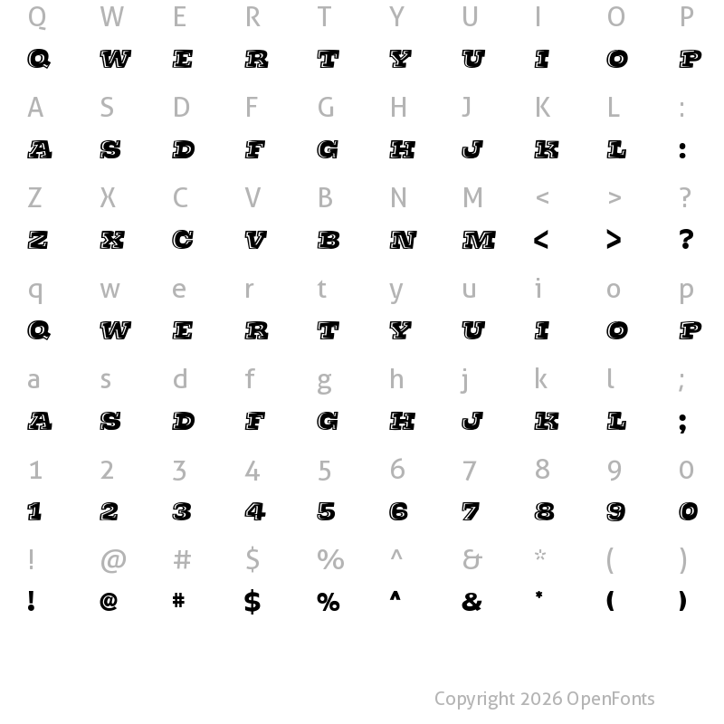 Character Map of Thats Super Regular