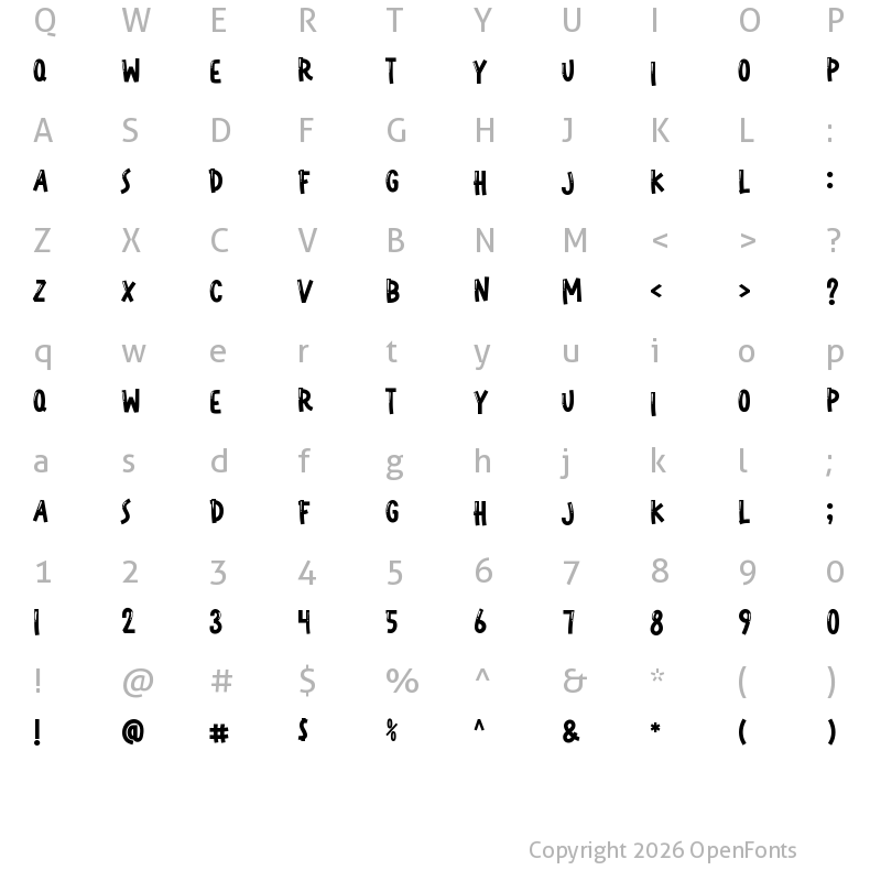 Character Map of The Great Summer Solid