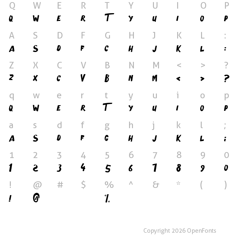 Character Map of The Scary Movie Regular