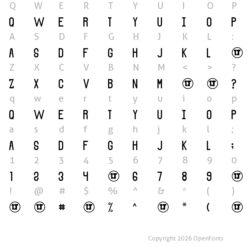 Character Map of The Sound of Truth smooth