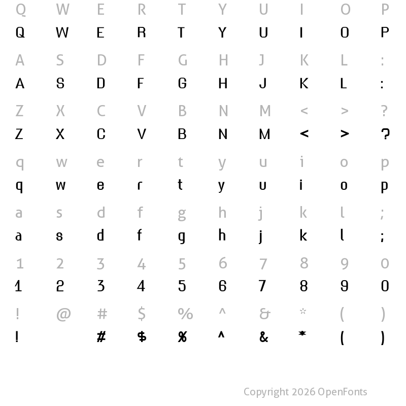 Character Map of The_Ambrosia_Society oblique