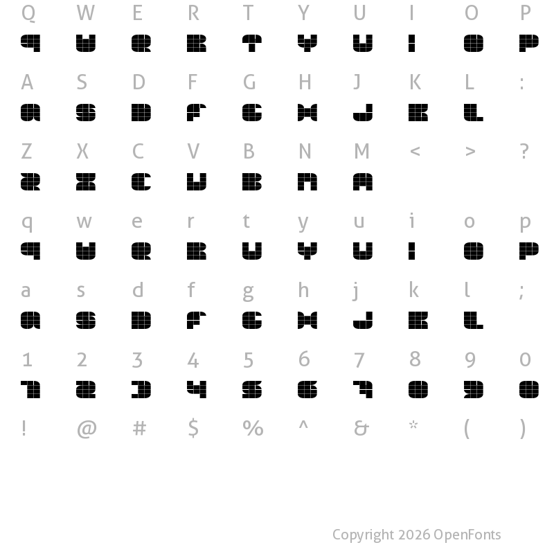 Character Map of thesummeredition Regular