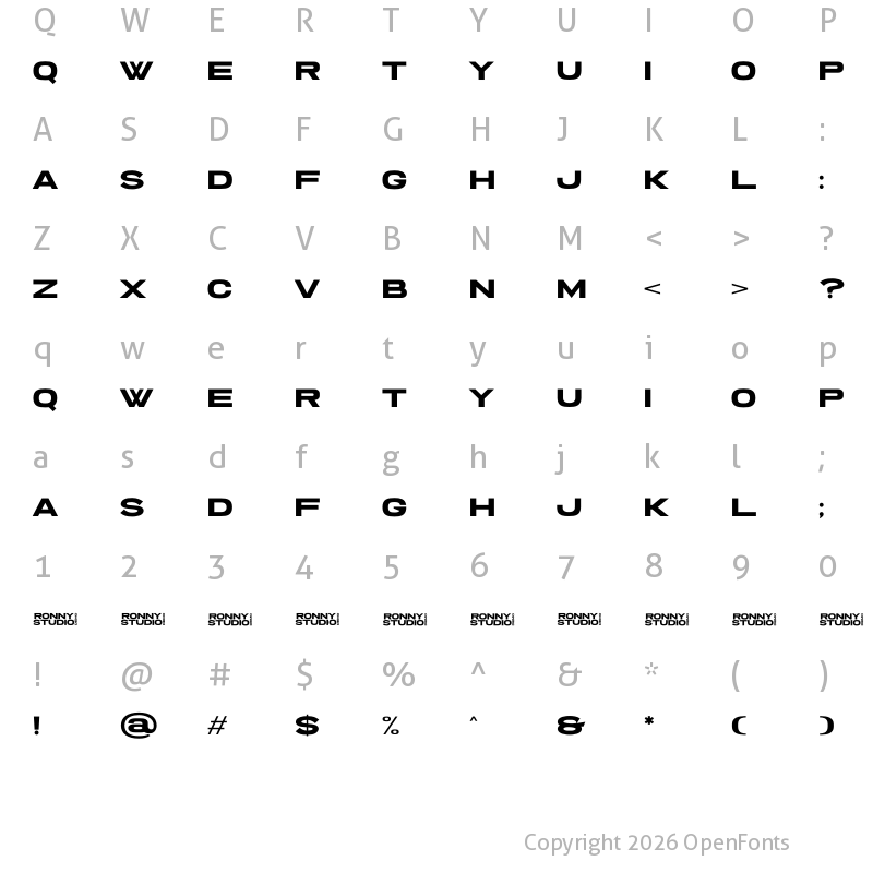 Character Map of Threat Regular