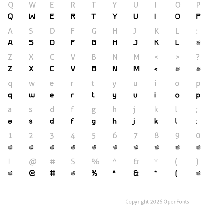 Character Map of Toleis Bold