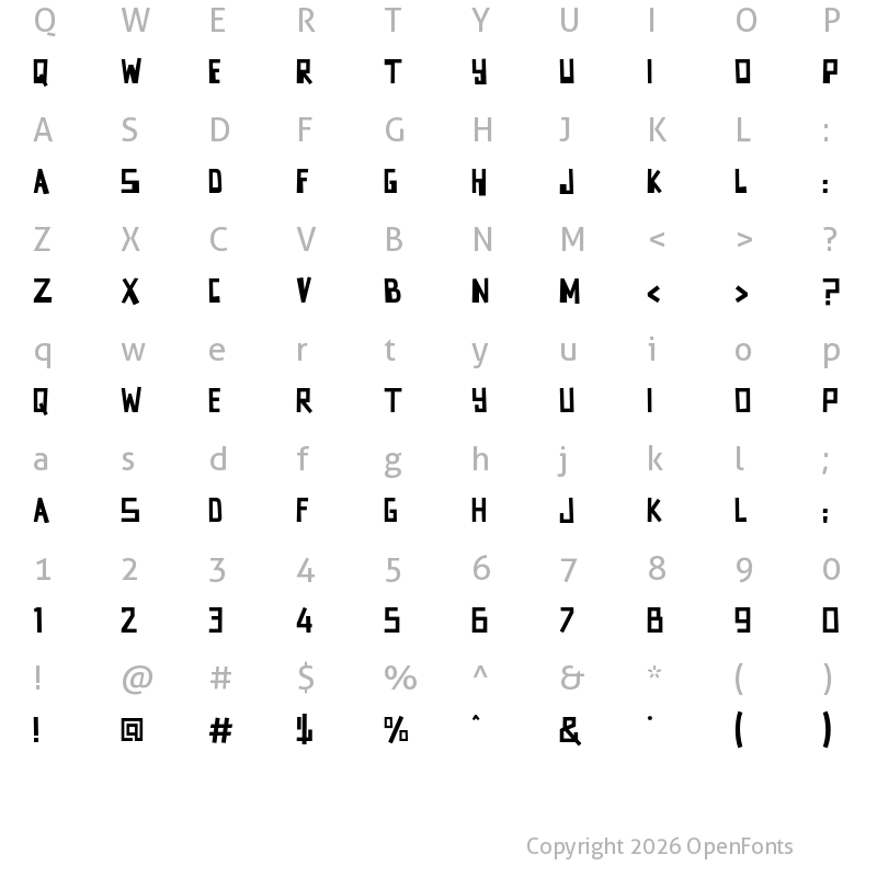 Character Map of Tomatoes Regular