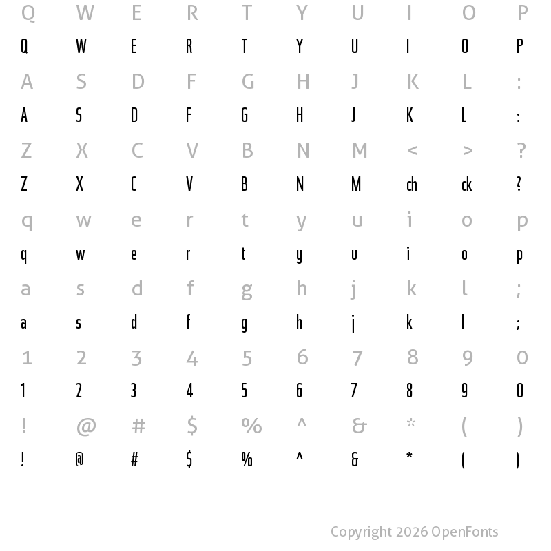 Character Map of Topic Regular
