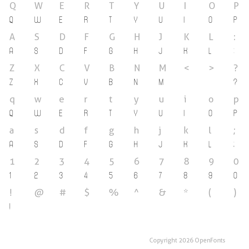Character Map of Tracking Regular