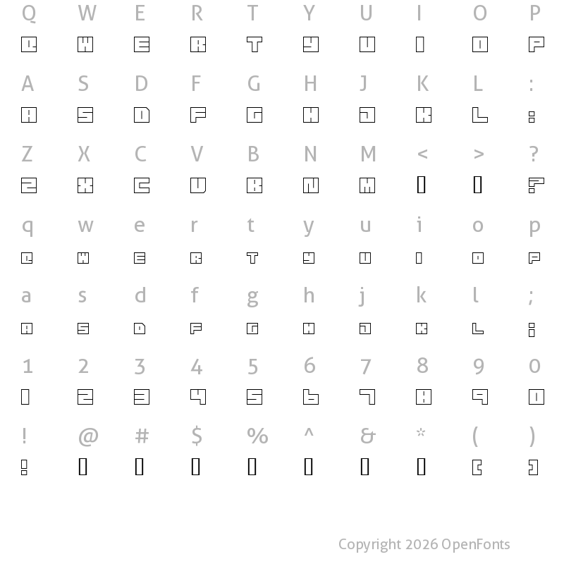 Character Map of Transuranium Regular