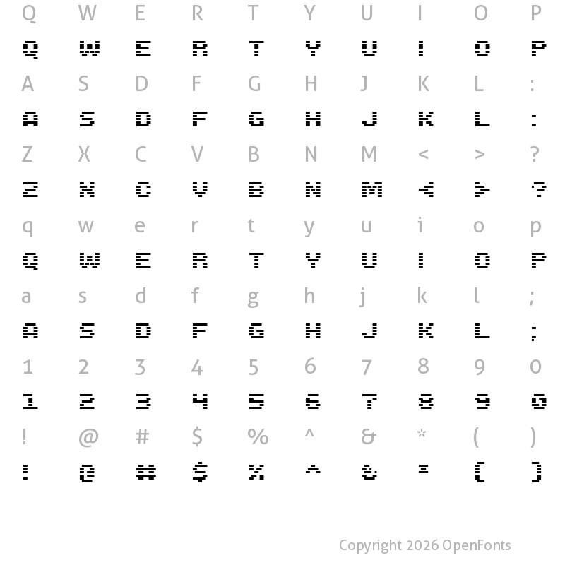 Character Map of Trigram Regular