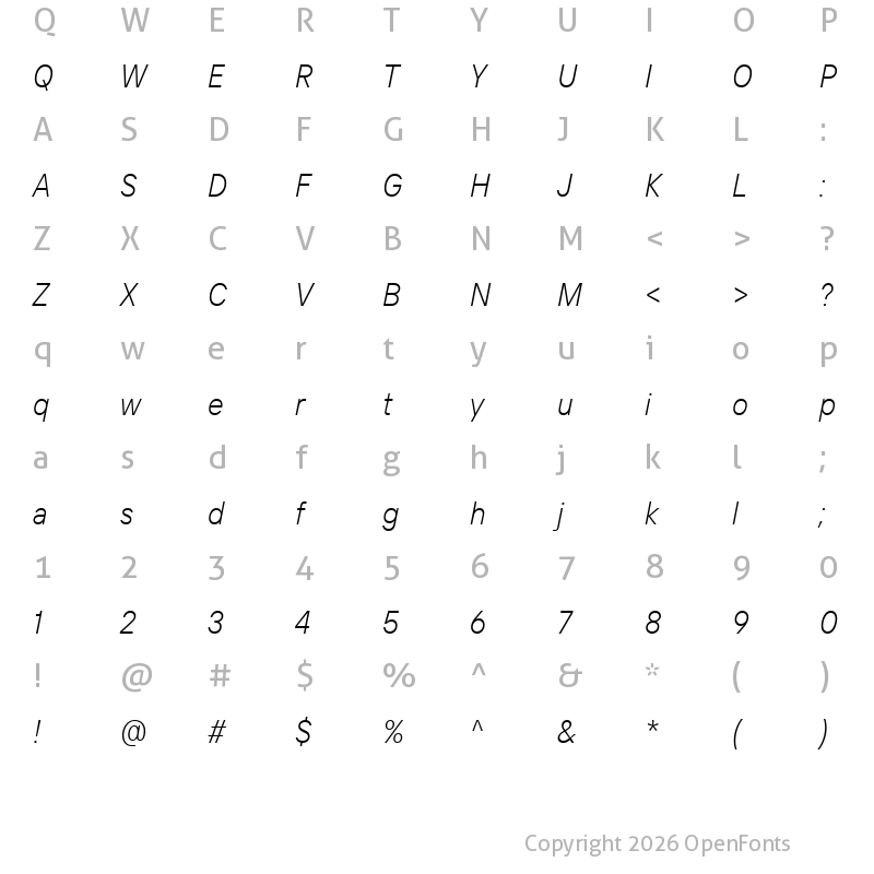 Character Map of TT Intrphss Pr Trl Cnd Lt It